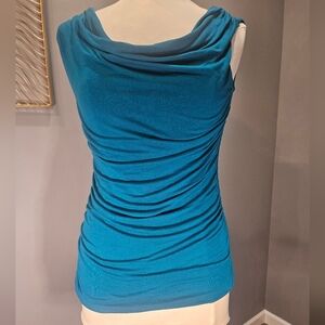 Ann Taylor ladies teal sleeveless top